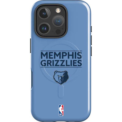 NBA Memphis Grizzlies Standard - Light Blue iPhone 16 Pro Magsafe Impact Case
